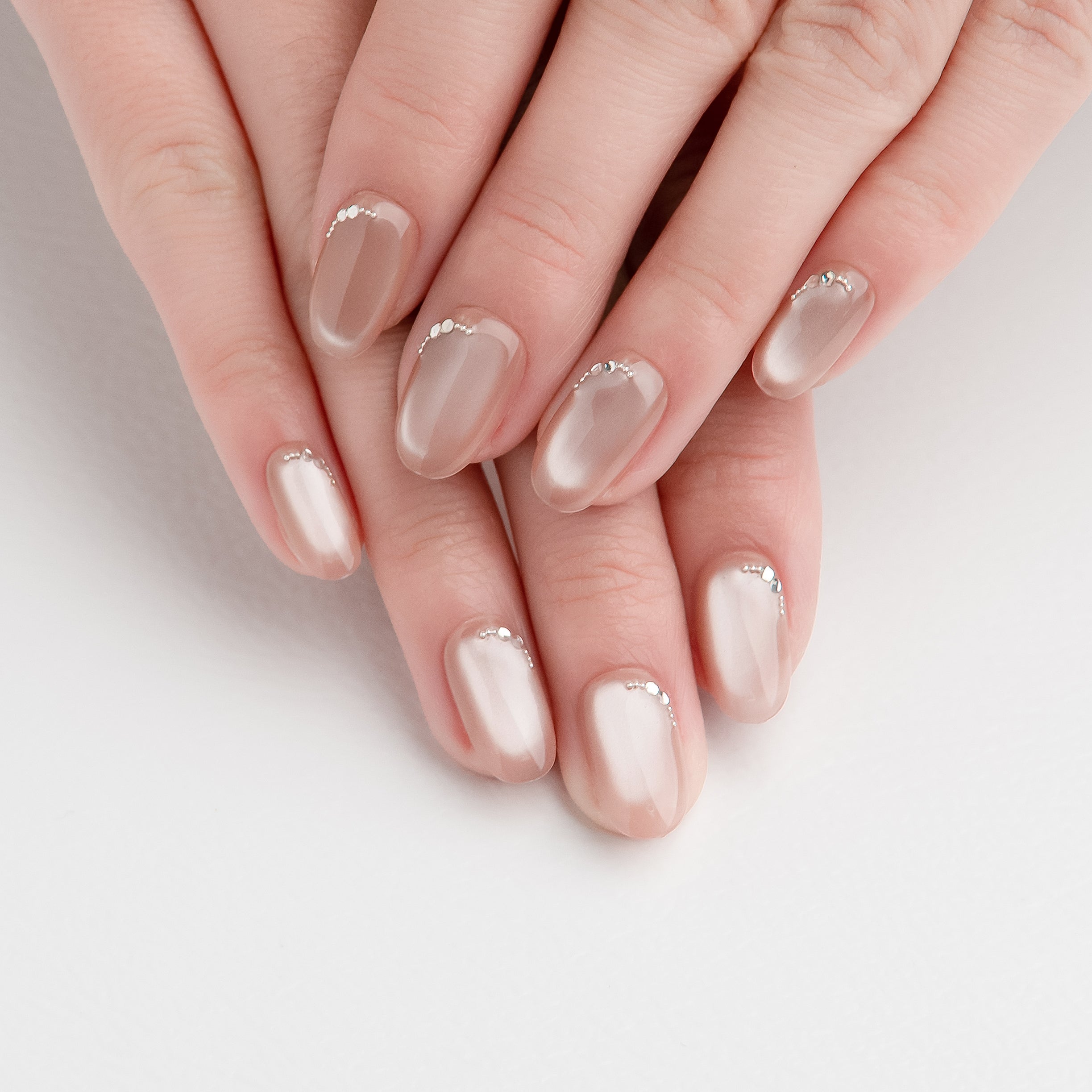 OUROBOROS シアーピンク×パールグロウネイル -F03