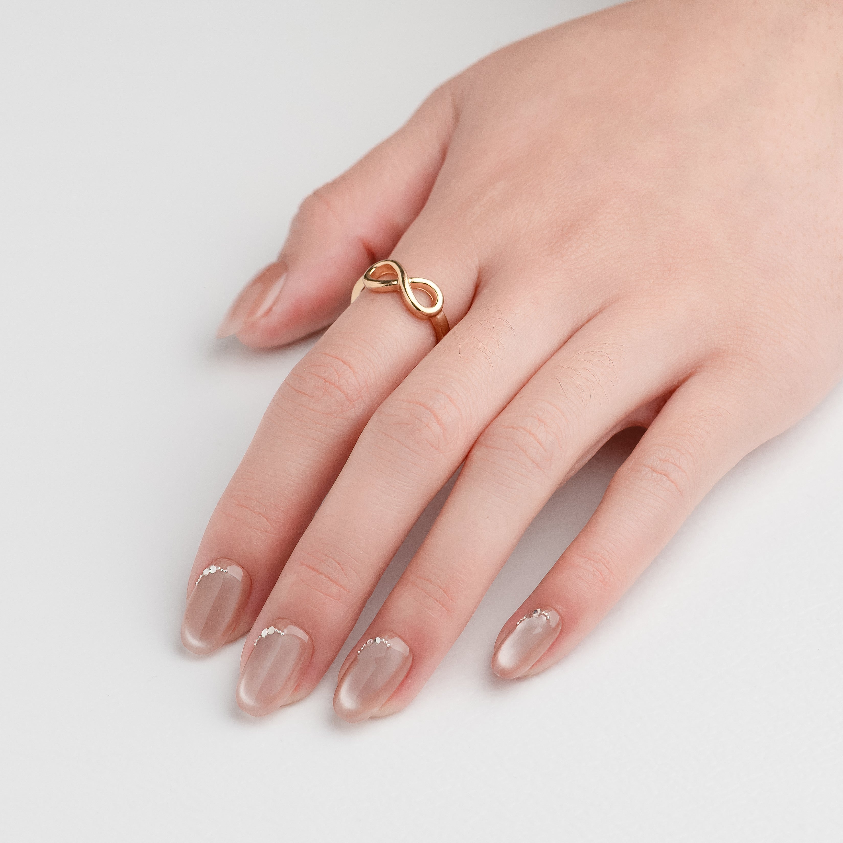 OUROBOROS シアーピンク×パールグロウネイル -F03