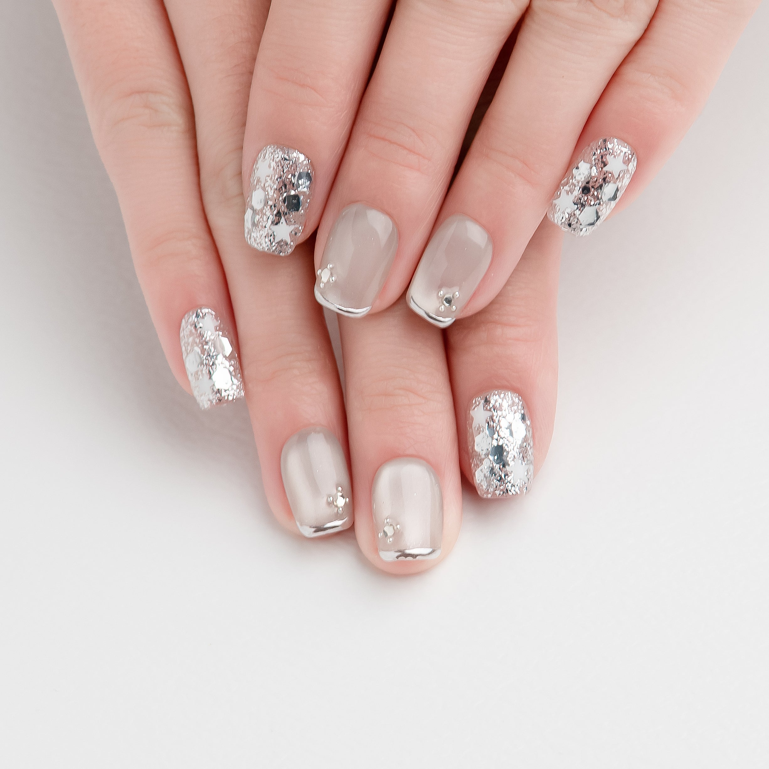 OUROBOROS シアー×スターグリッターネイル -F07