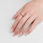 OUROBOROS コーラルピンク×シェルネイル F09