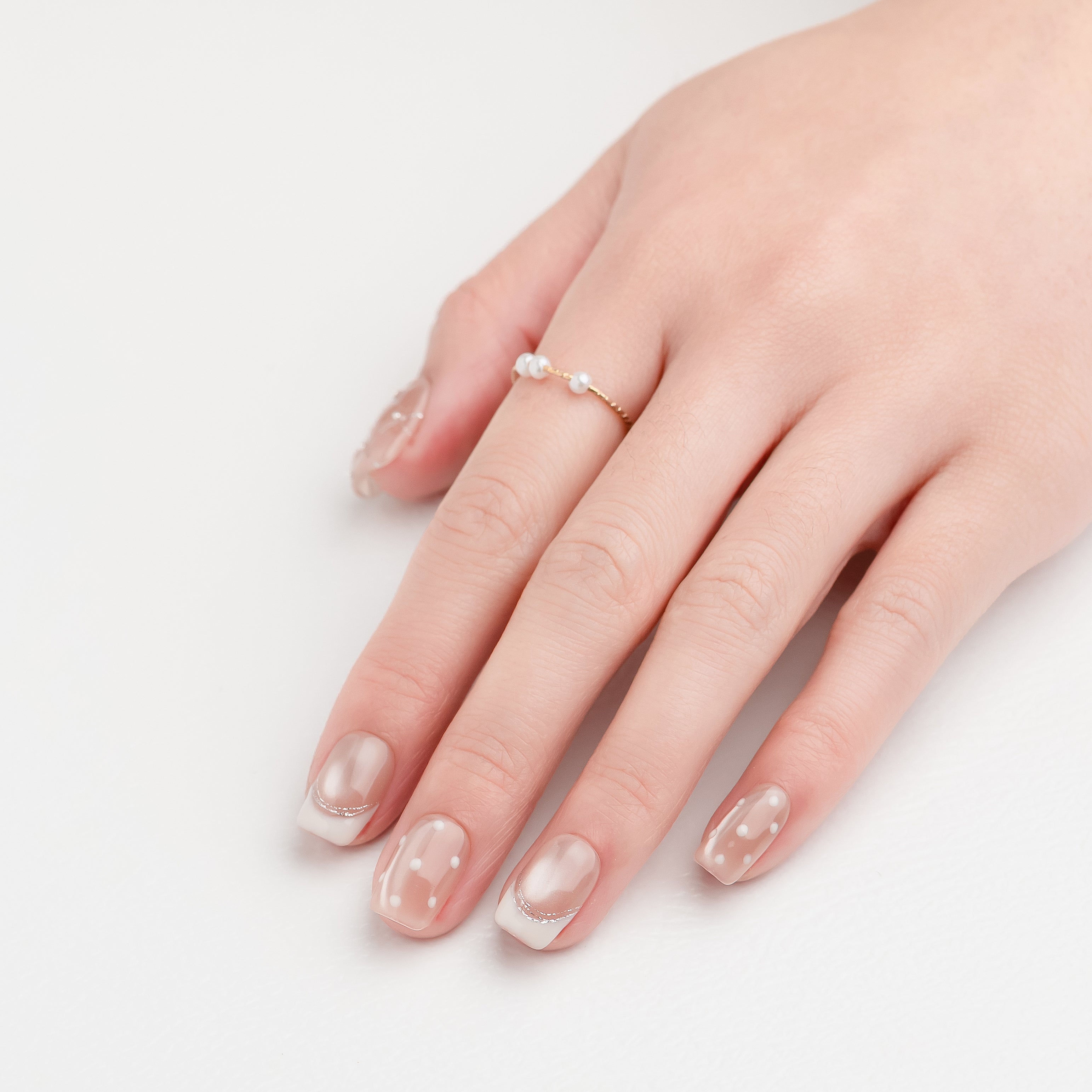 OUROBOROS ミルクブラウン×ドットネイル- F10