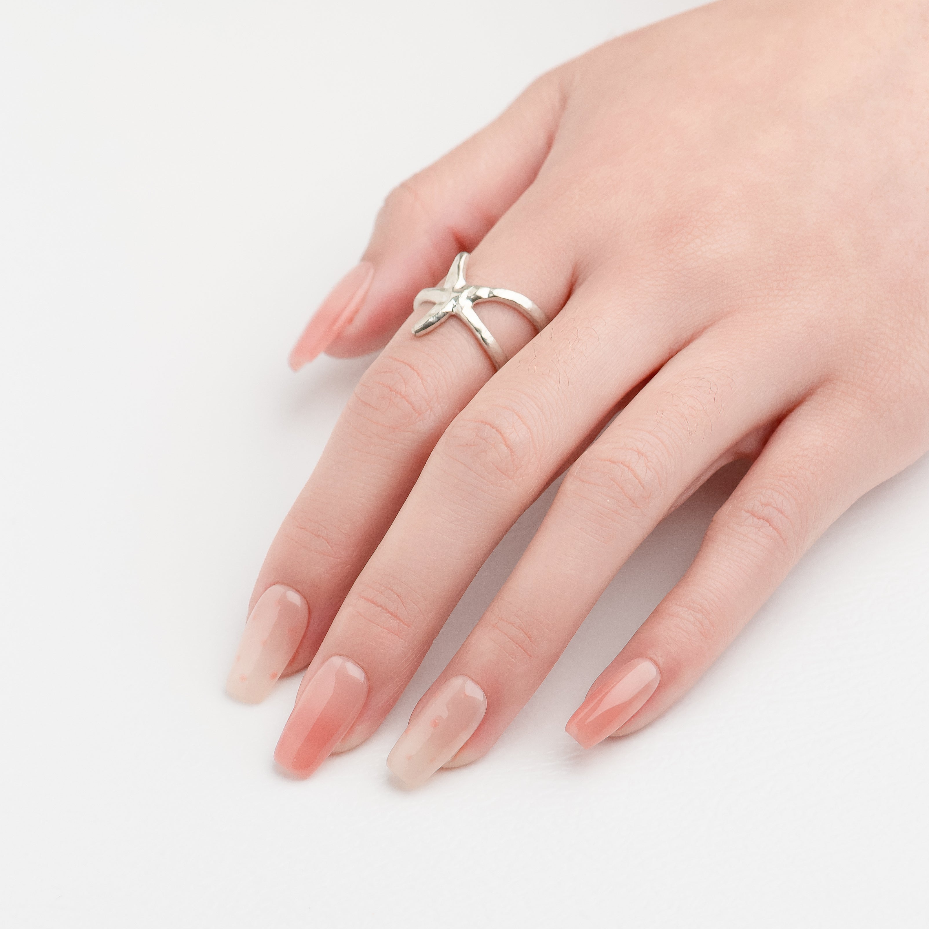 OUROBOROS ミルクグラデーション×ドットネイル- F13