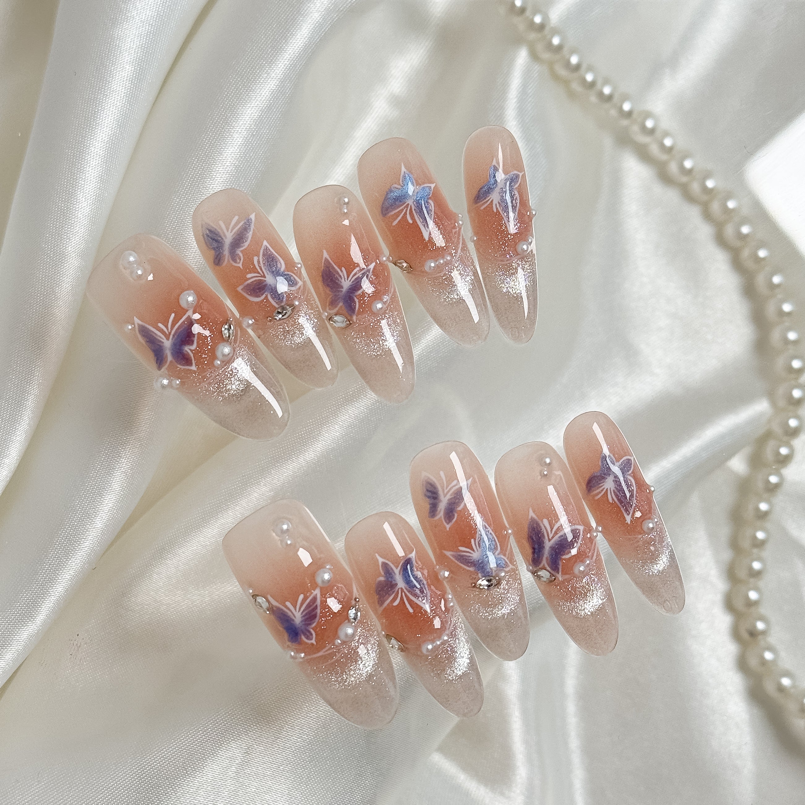 OUROBOROS バタフライグラデーションネイル- F18